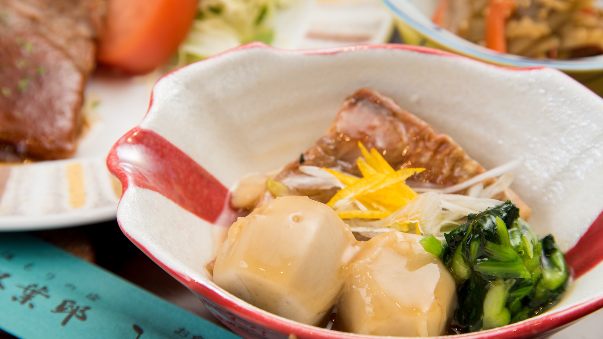 *【夕食一例】仕入れた食材のおいしさを引き出すよう真心こめた逸品。