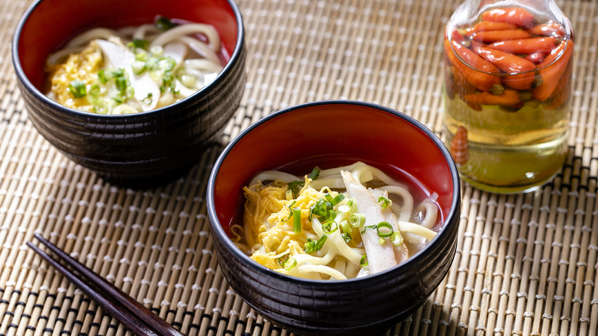 【朝食ビュッフェ（一例）】優しい味の「沖縄そば」