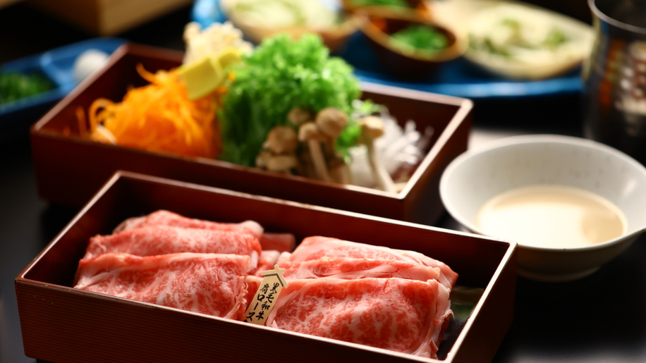 夕食和牛しゃぶしゃぶ