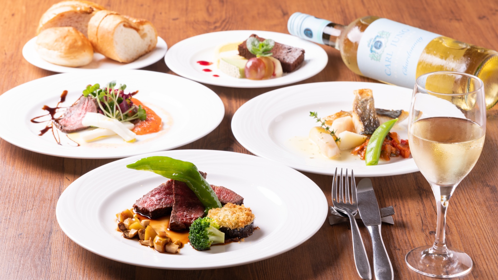 旬の厳選食材でつくる創作フレンチ