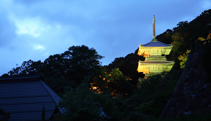 清水寺三重の塔（夜景）