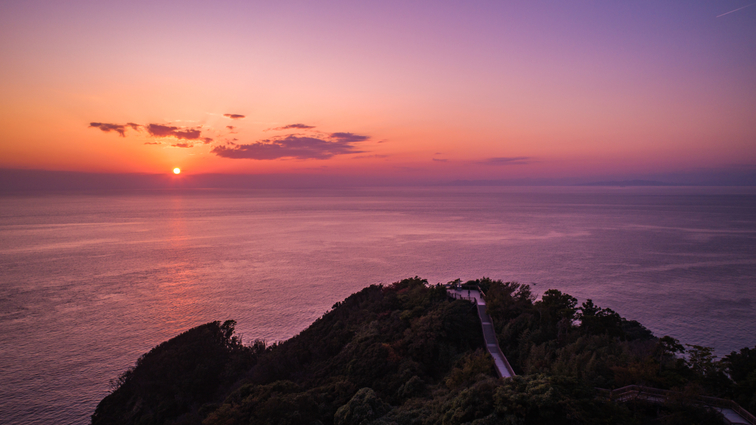 日本一と名高い西伊豆の夕景