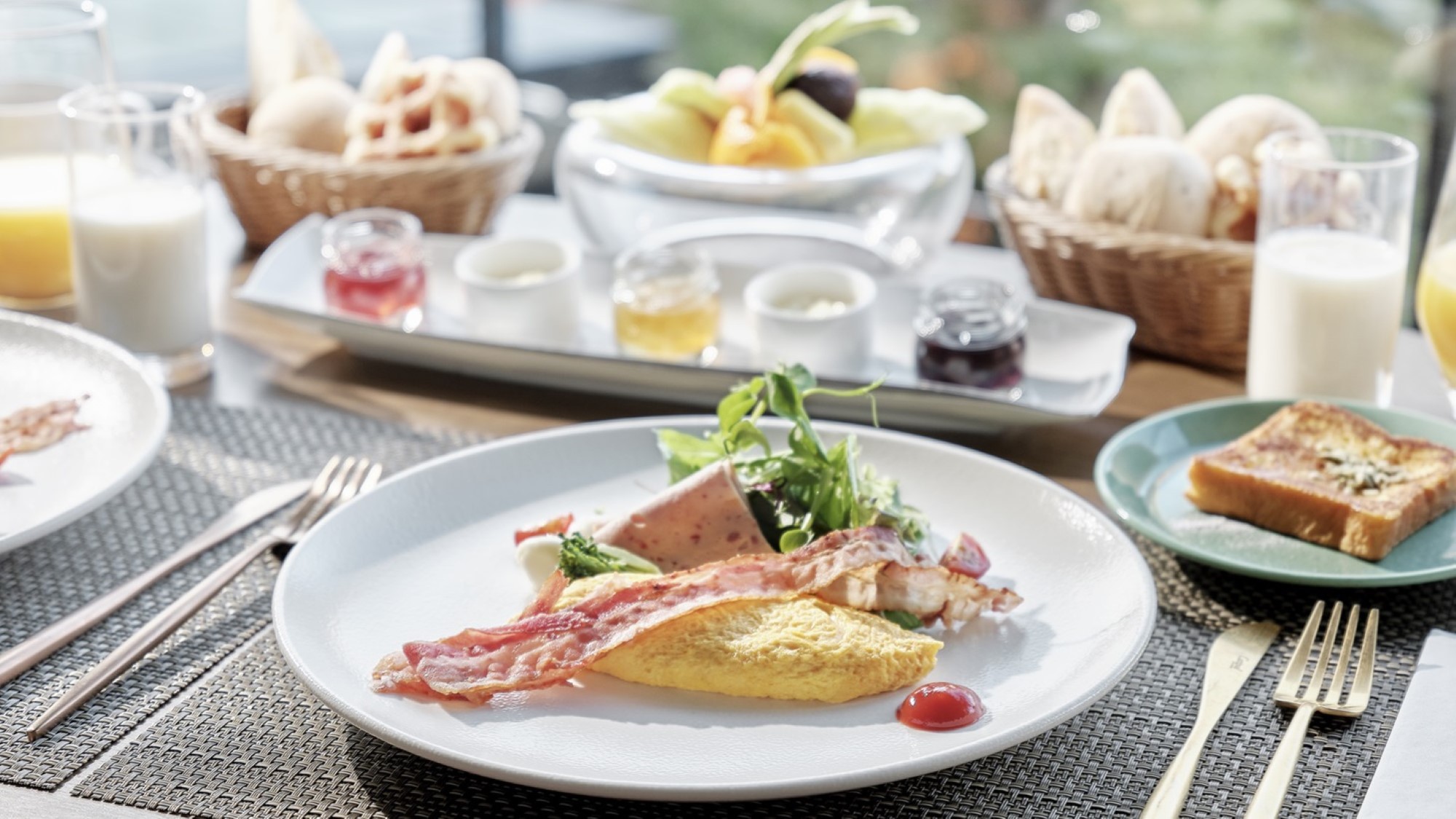 【シェフズライブキッチン】朝食の一例です。“;出来立て・楽しい・おいしい”;ライブ感♪