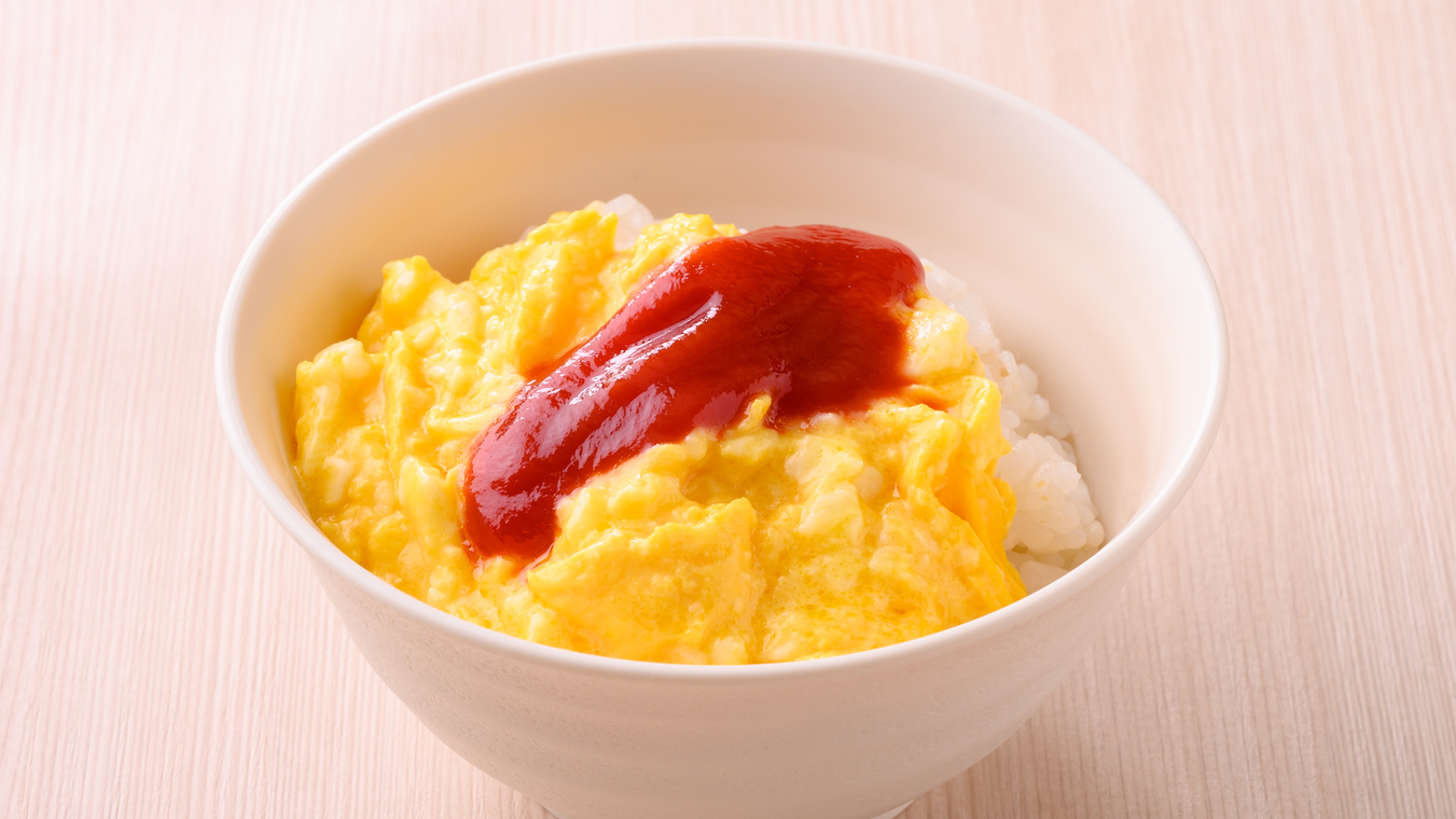 【朝食】オムライス風にアレンジ
