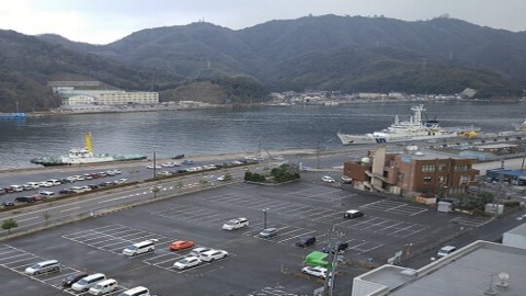 眺望湯上り処から島根半島や境水道大橋がご覧いただけます！