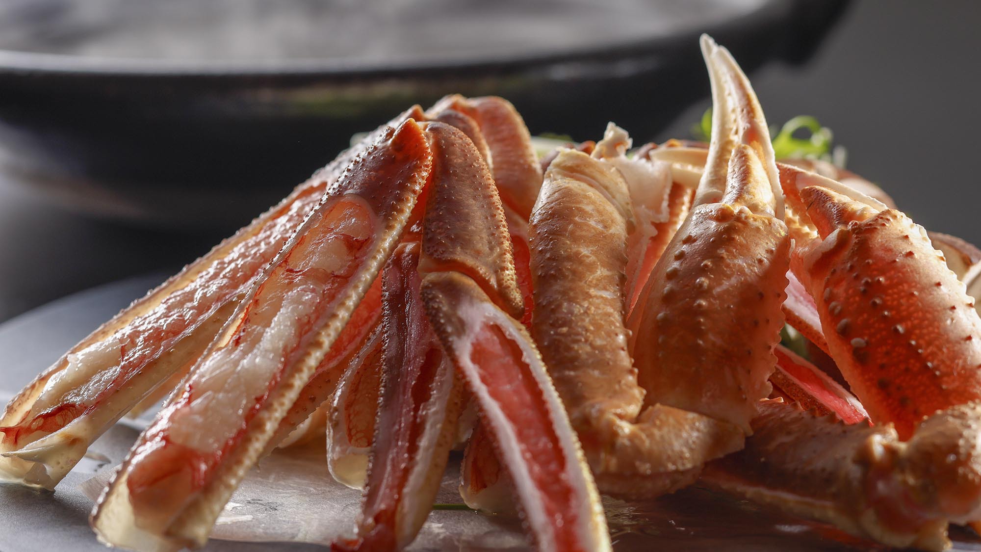 【夕食・冬】カニしゃぶ鍋［一例］