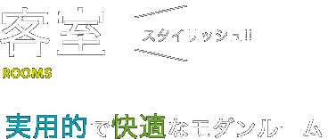 実用的で快適なモダンルーム