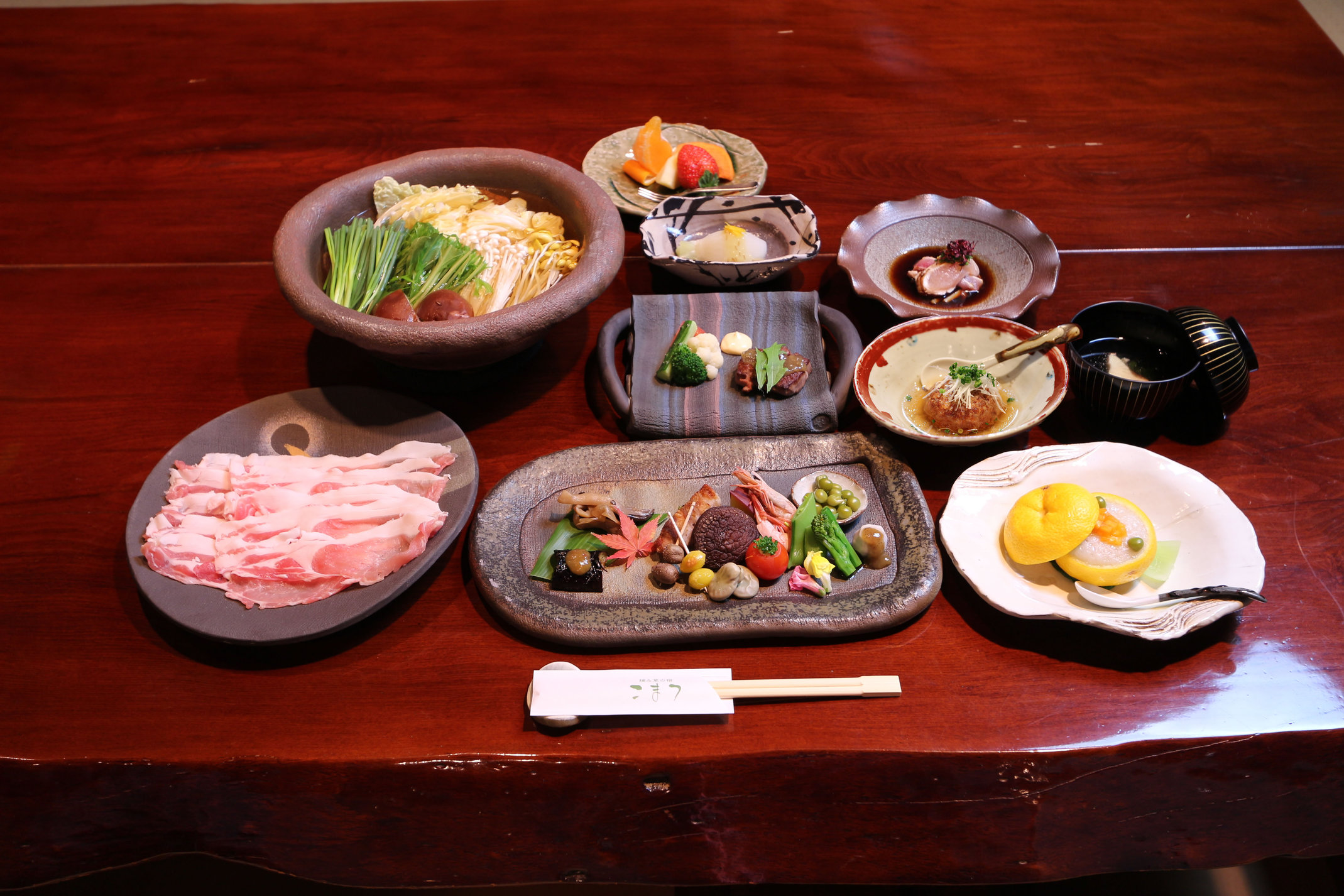 冬の夕食）料理の例