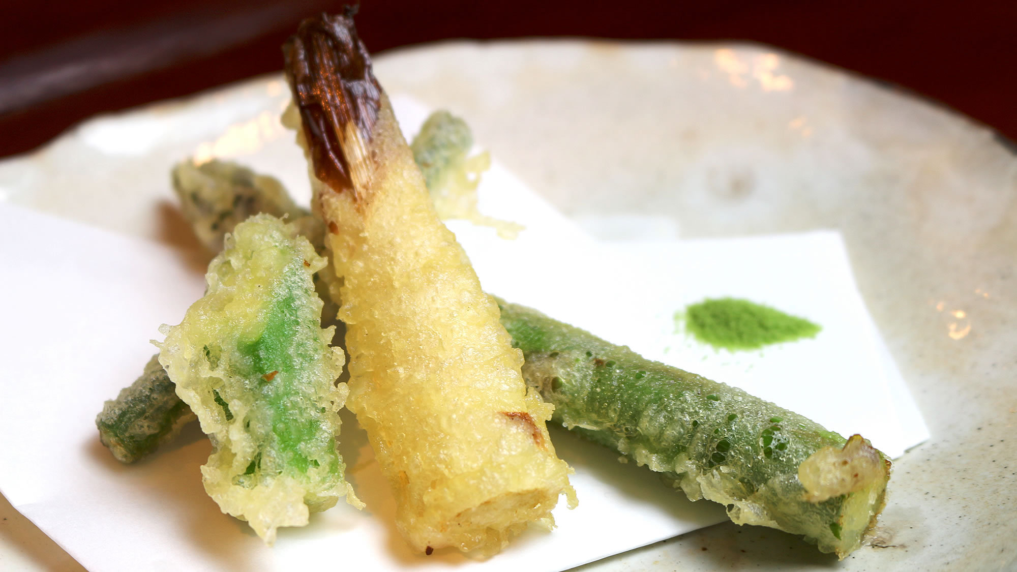 ５月の夕食）野菜の天ぷら