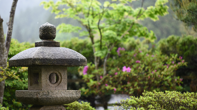 *【4F／中庭】趣のある庭園風の中庭