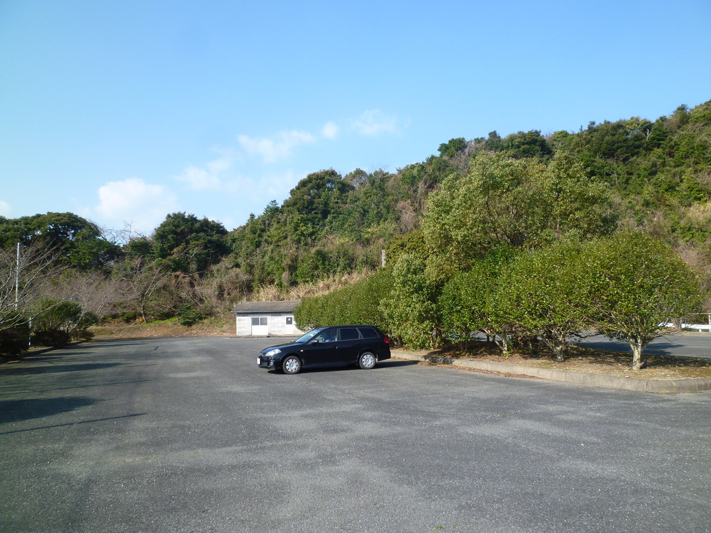 熊本県立大学環境研究センター計測地点の駐車場（大江漁港の近隣）
