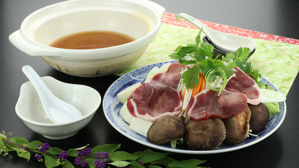 猪鍋プランー素材の味を活かしたお料理の味をご賞味ください。