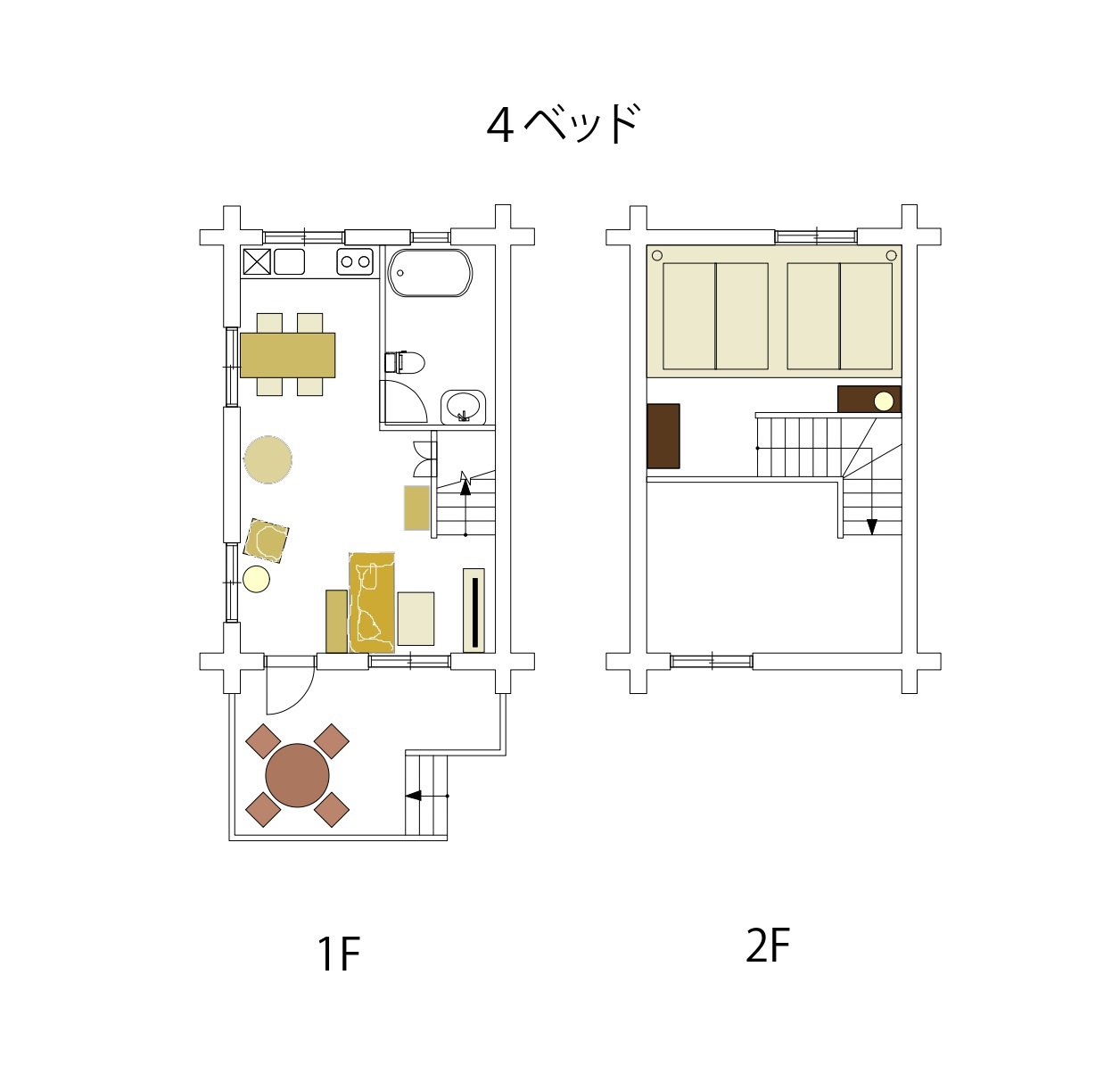 4ベッド間取り図