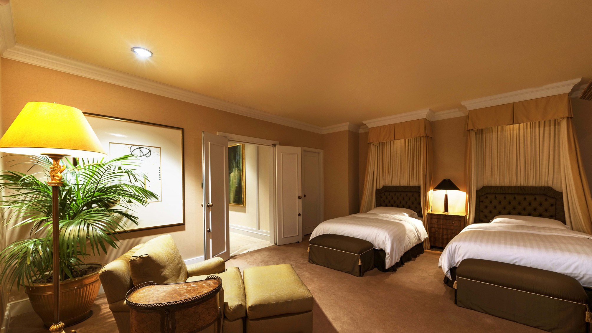 【クラブフロア】最上階34階クラブプレジデンシャルスイート（ベッドルーム）