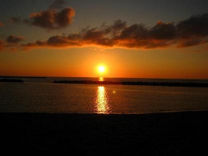 日本海の夕日