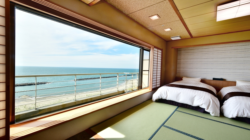 オーシャンビュー確約 海天楼フロア13畳「そよ風館 和室ベットルーム」5階・6階