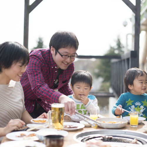 ご家族、グループに人気のテラスＢＢＱ