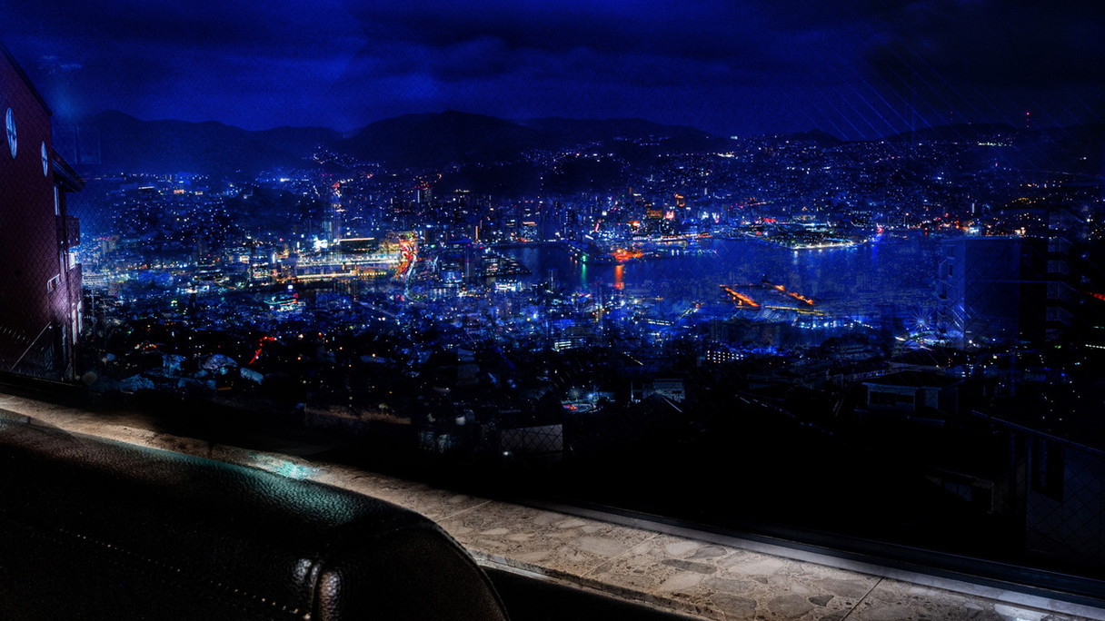 ロビーからの夜景