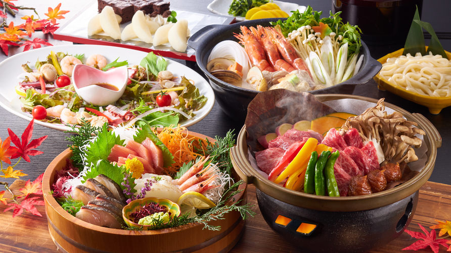 【スタンダード花栞】秋野菜と但馬牛のほうば焼は絶品です！※写真は昨年のメニューで３人分です。