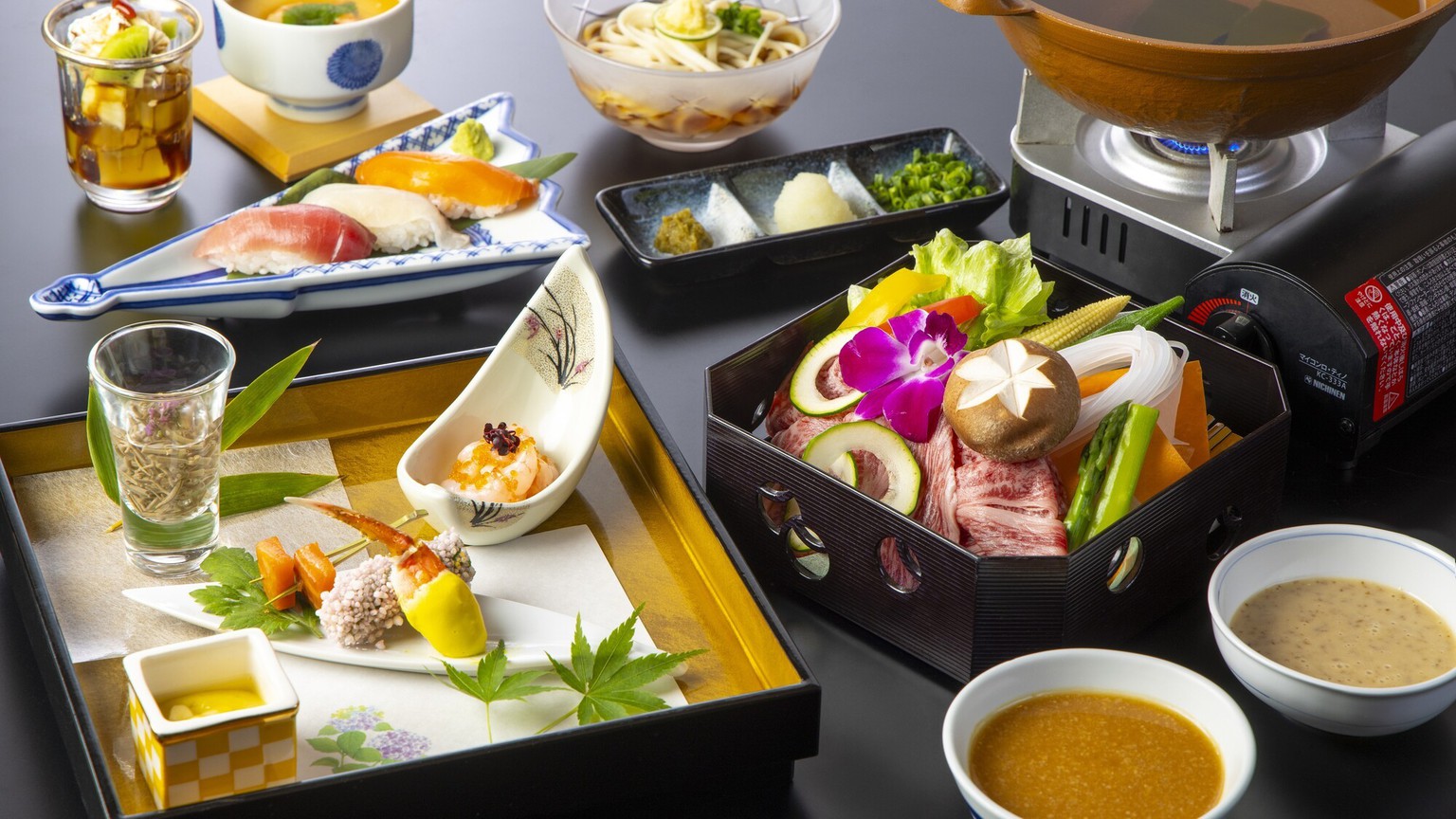 三河屋旅館の和会席