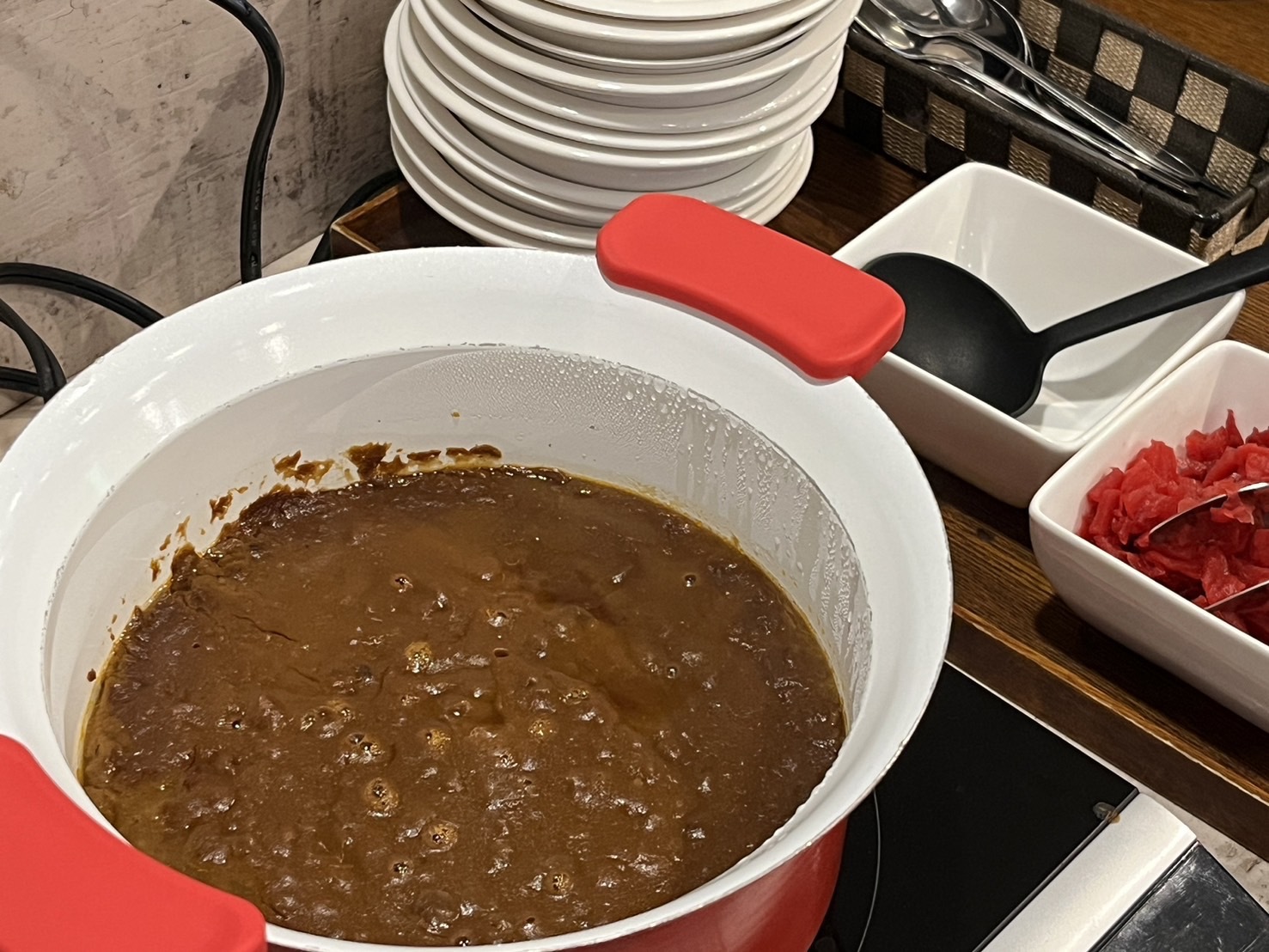 朝食メニュー例朝カレー
