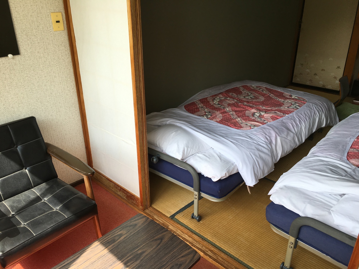 ツインルームの広縁