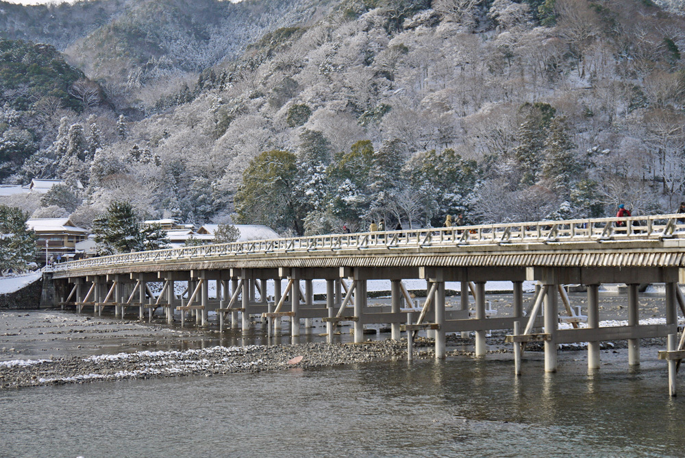 冬の渡月橋