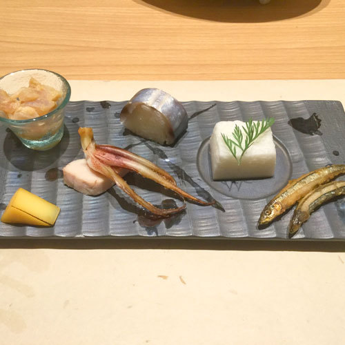 *【夕食】季節の前菜は、熊野ならではの素材を使用