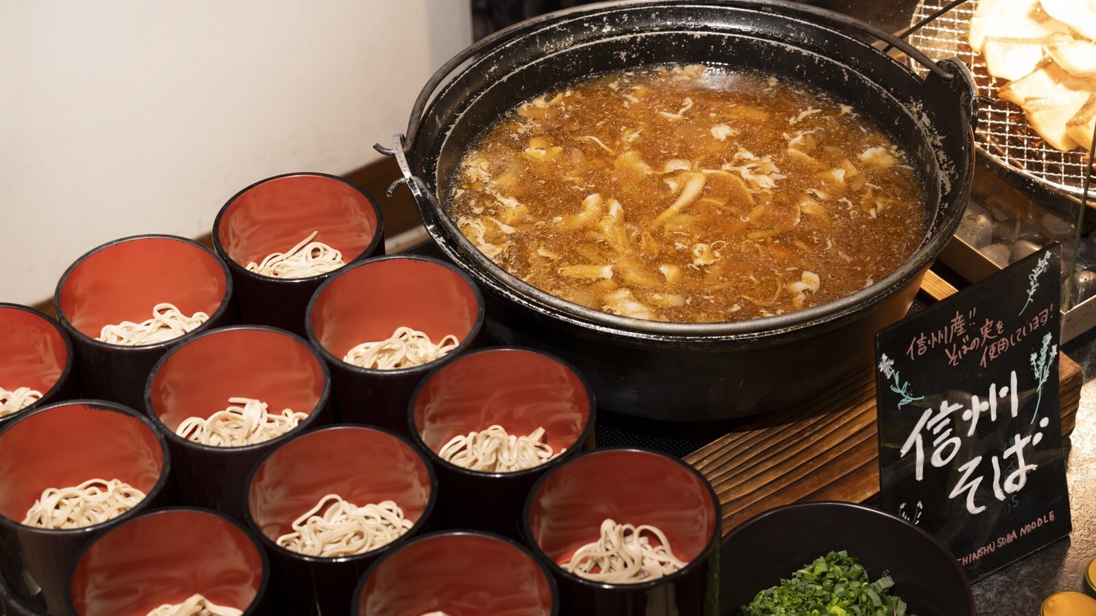 朝食（信州そば）