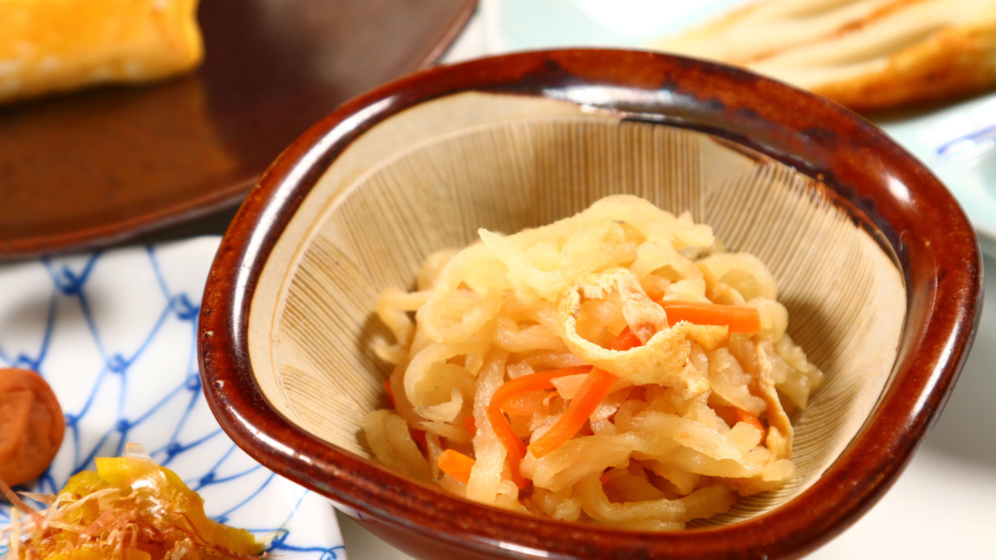 お料理切干大根の煮物ある日の和朝食の一例*