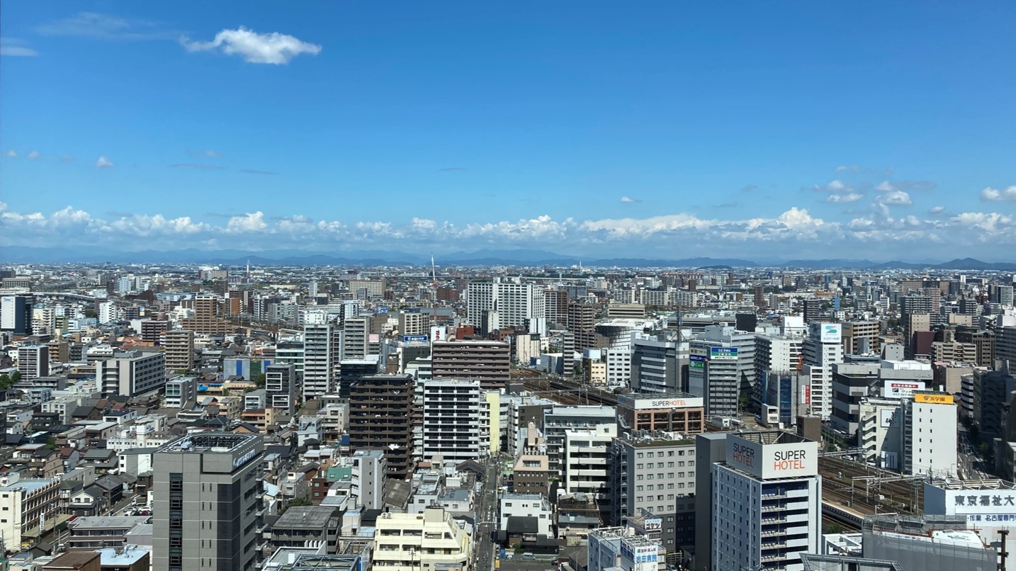 高層階（20〜23F）スーペリアルームから昼間の眺望。