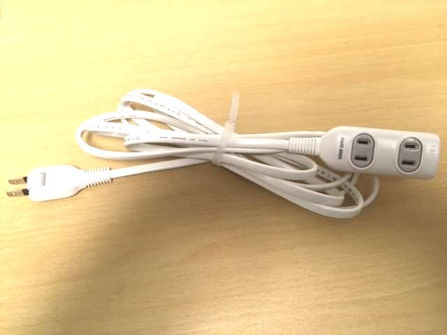 延長コードも各お部屋に設置