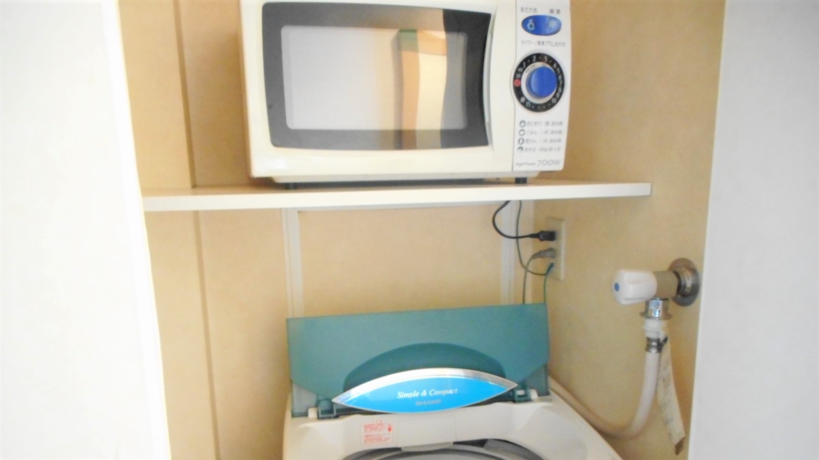 電子レンジ&洗濯機
