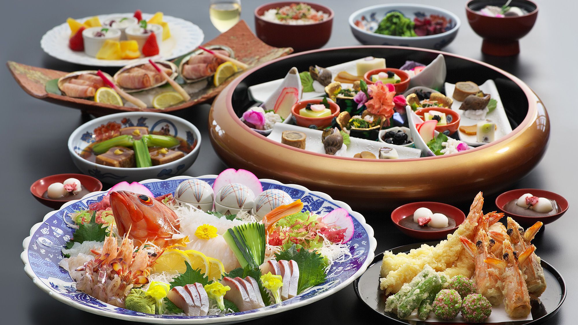 9〜11月卓袱料理【白鴎】※写真は3名分でイメージです