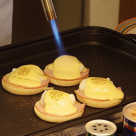 朝食バイキングの一例