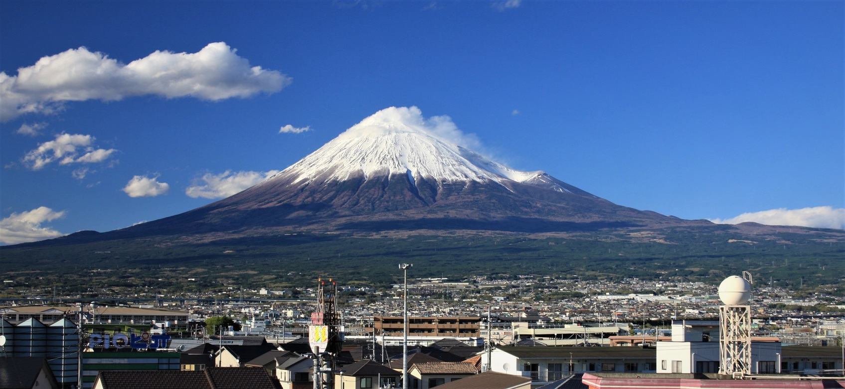 屋上からの富士山絶景