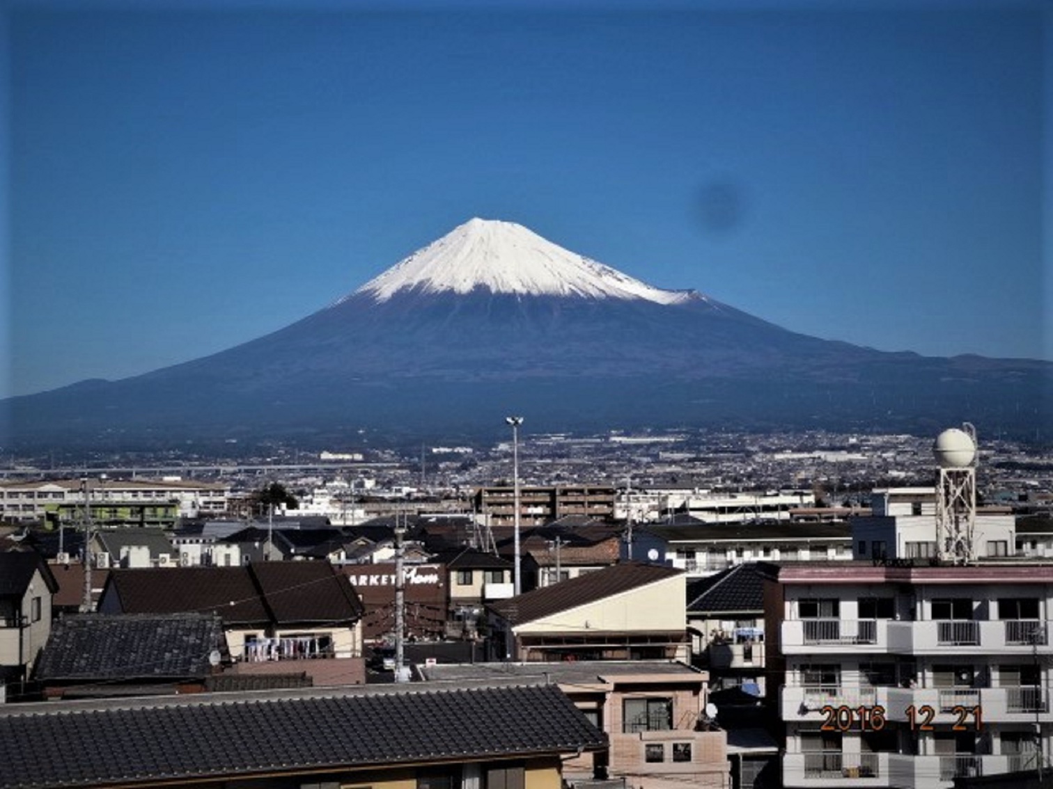 屋上からの富士山（冬）