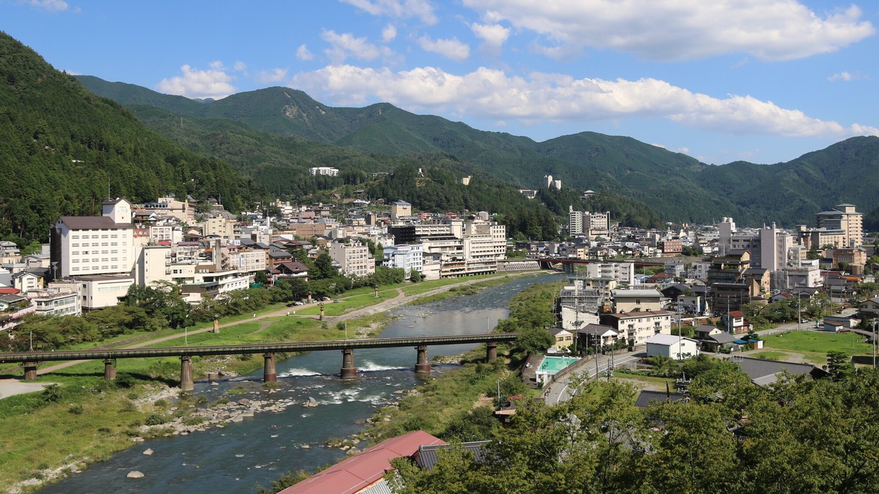 下呂温泉全景