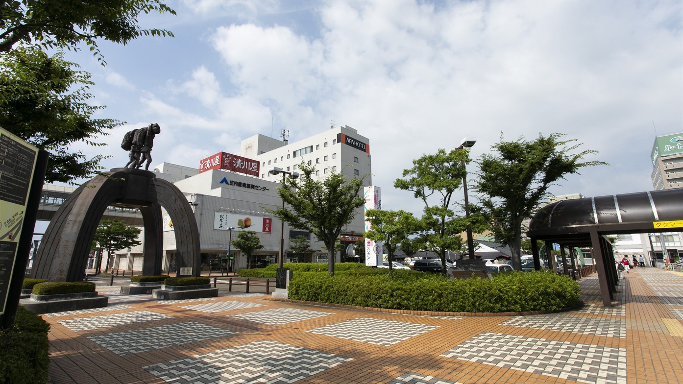 鶴岡駅からの経路②