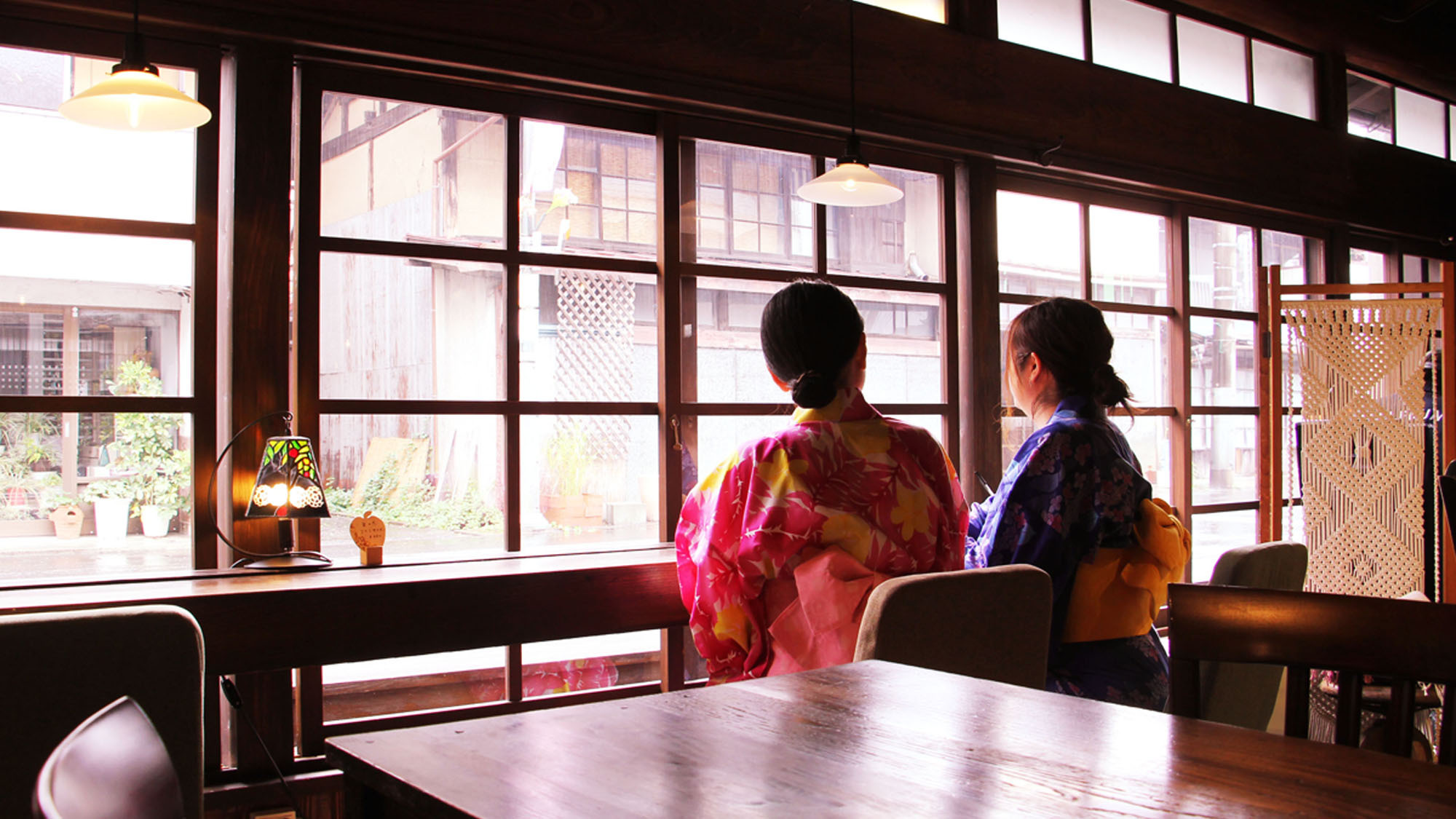 #daigo cafeでは大子町の街並みを眺めながらゆったりとした時間を過ごせます。