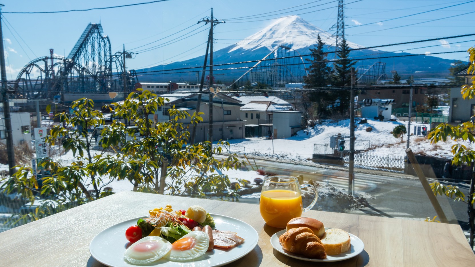 富士の絶景と一緒に朝食ビュッフェ♪