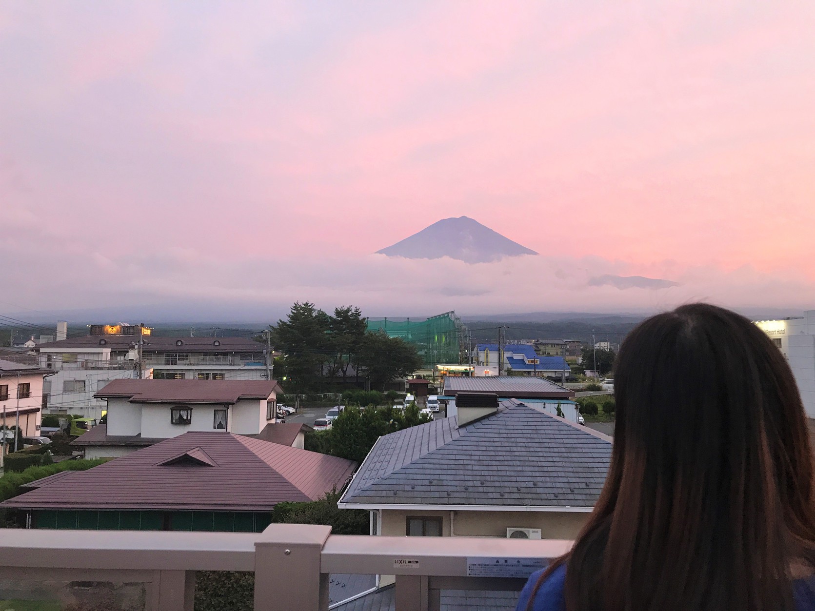 ルーフトップからの富士山