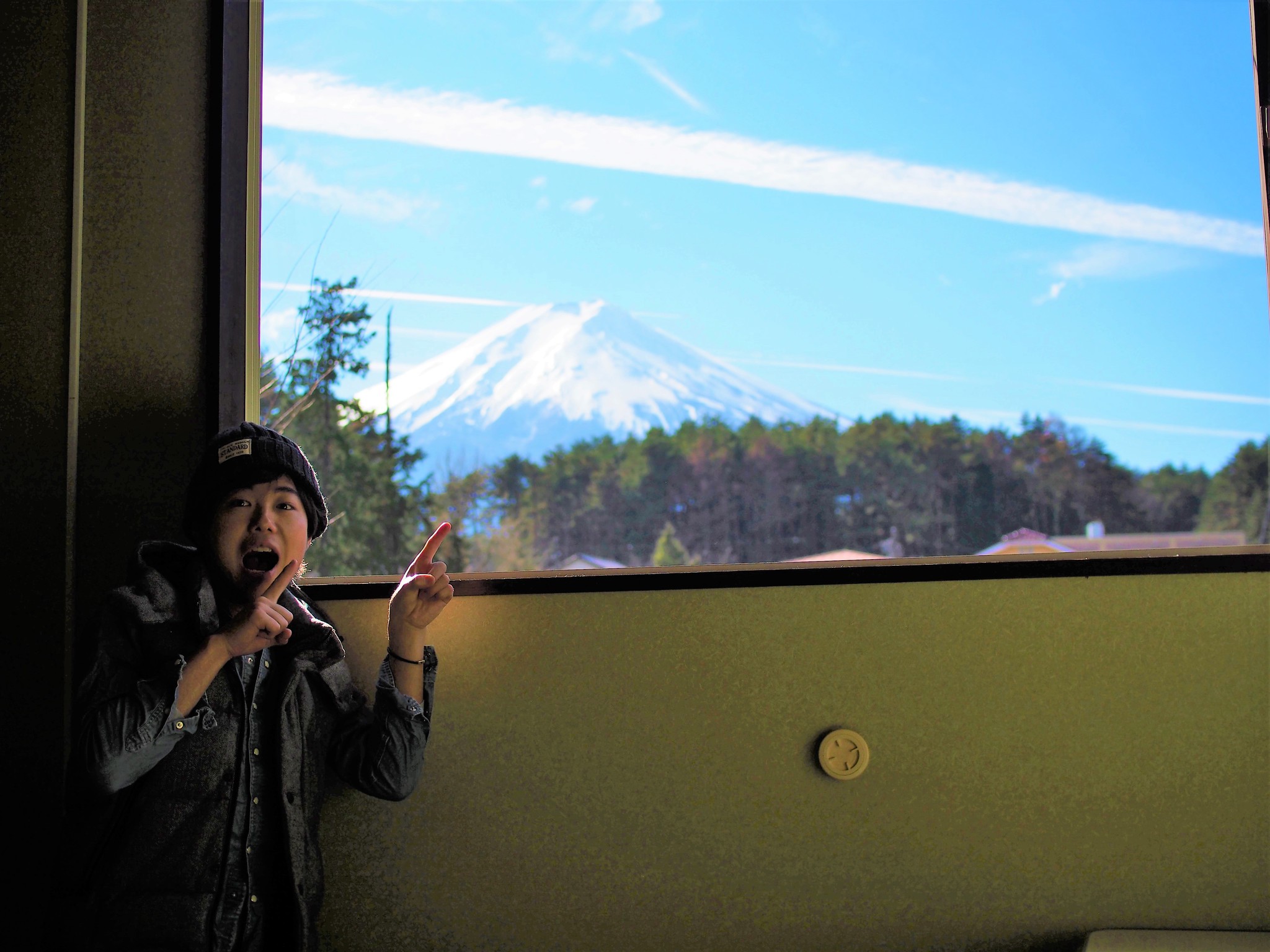 【和室】驚くほど近い富士山！山肌までくっきり見えます！