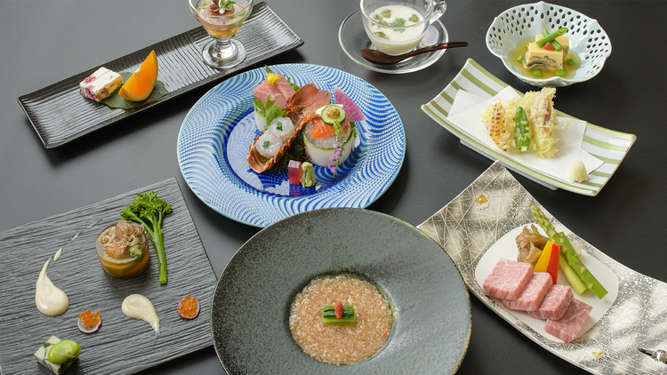【グレードアップ会席】厳選食材を使った逸品を加えた会席信州プレミアム牛肉と信州の旬を堪能する