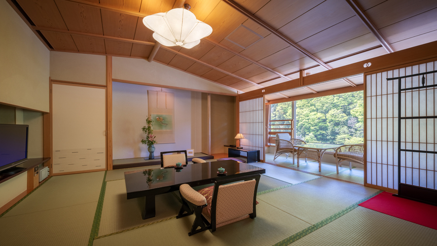 ロイヤルフロア露天風呂付き特別客室2902（和室・ツインベッドルーム）