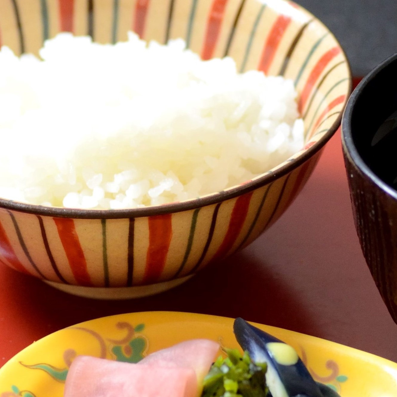 【朝食】お米に自信あり♪格別においしい「利根産こしひかり」で元気に一日のスタート。