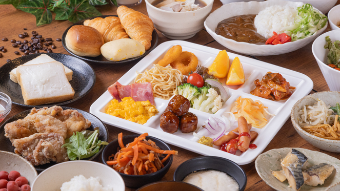 【朝食盛り付け一例】