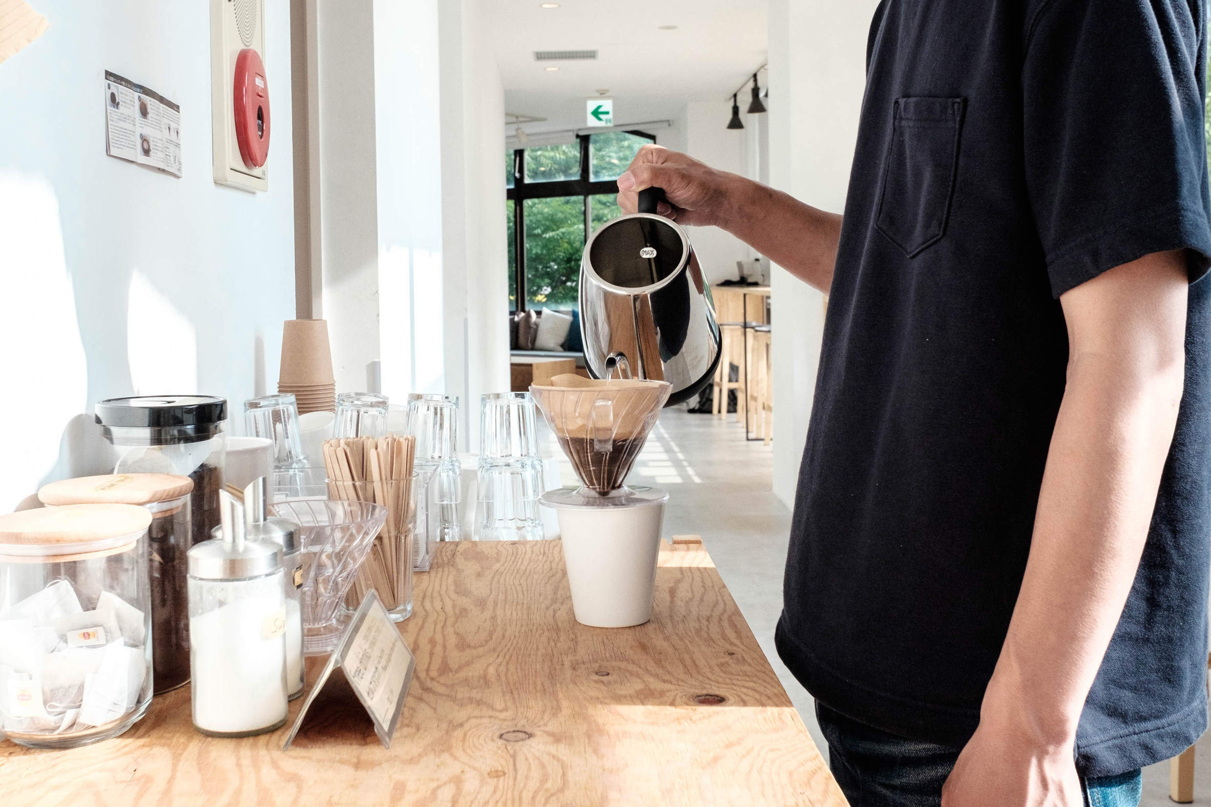 ドリップコーヒーも無料でお飲みいただけます。