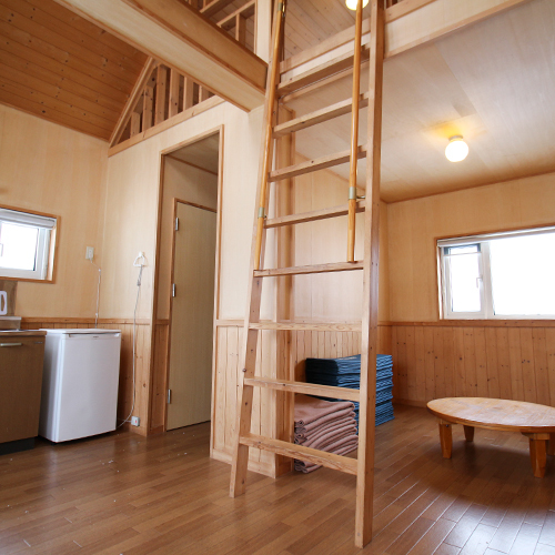 This photo about Syumarinai Kohan Camping Log Cabin shared on HyHotel.com
