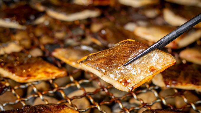 【朝食】朝食の定番「焼き魚」は道内や近郊でとれたお魚を日替わりでご用意しています。